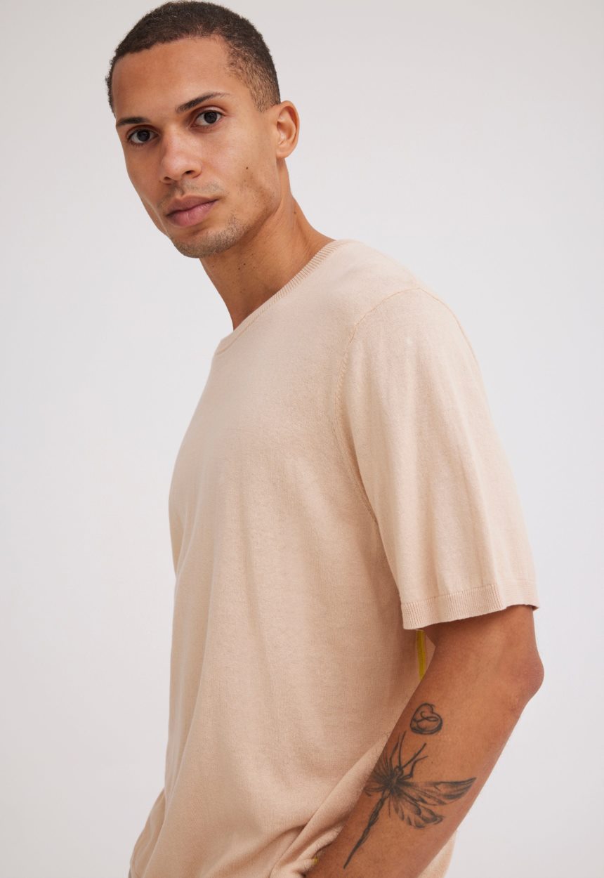 Jac + Jack NAGNATA Highlighter Tee - Sandstone Charteuse